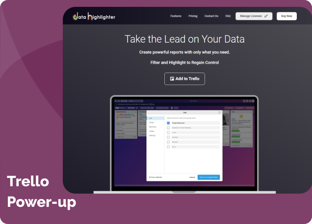 Trello Data Highlighter